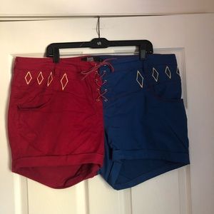 TORRID Suicide Squad Harley Quinn Shorts
